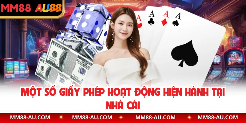 Một số giấy phép hoạt động hiện hành tại nhà cái